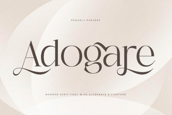 Adogare: A Modern Serif Font for Brand Campaigns