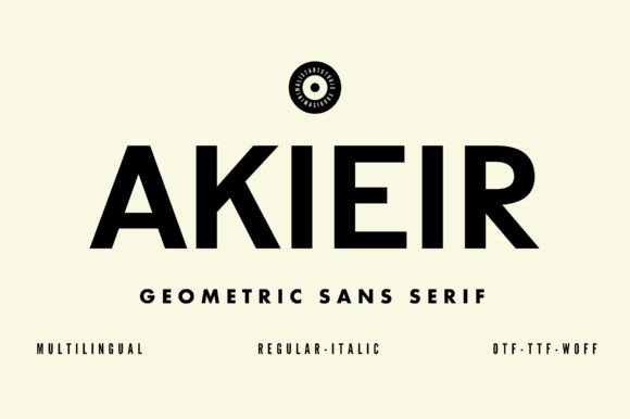 Akieir Font for Modern Branding and Digital Creativity
