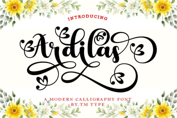 Ardilas: A Modern Handwritten Font for Web Design