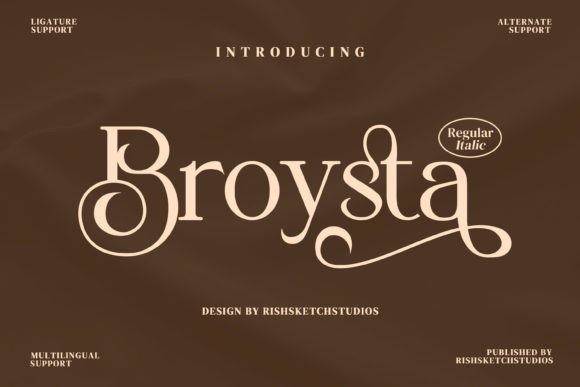 Borysta Serif Font for Handmade Creations