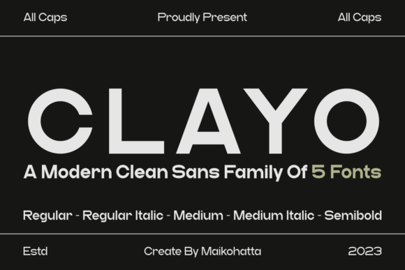 Clayo: A Modern Sans Serif for Cleaner Editorial Design