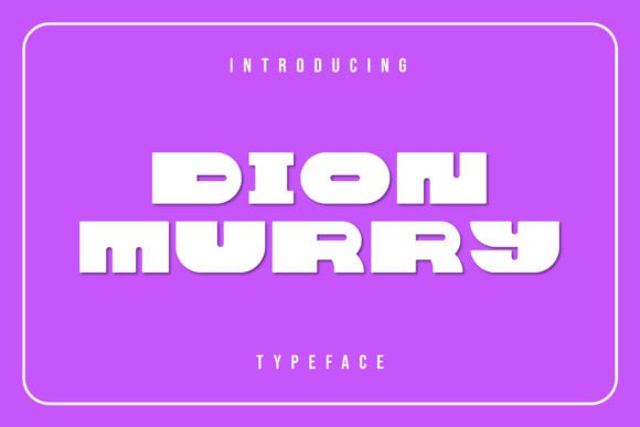 Dion Murry Display Font for Handmade Creations