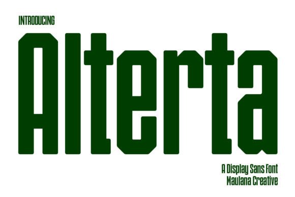 Discover Alterta: A Modern Sans Serif Font for Creative Projects