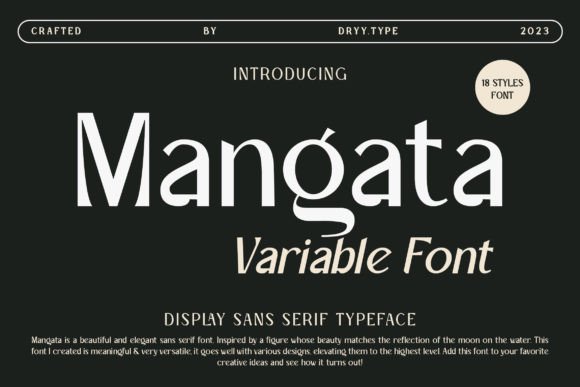 Elevate Your Brand with the Modern Elegance of Mangata Font