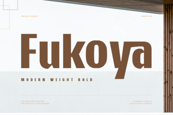 Fukoya: A Modern Sans Serif for Bold Branding