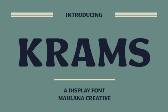 Krams: A Modern Serif Font for Editorial Elegance