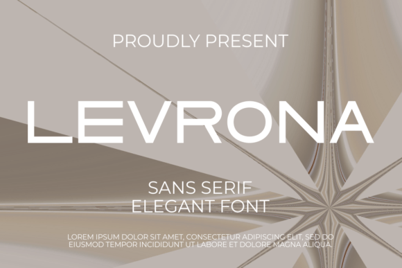 Levrona Sans Serif Font for Handmade Creations