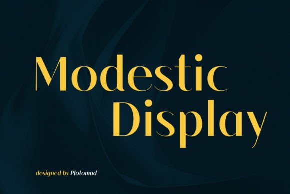 Modestic Display Bold: A Modern Sans-Serif Font for Branding