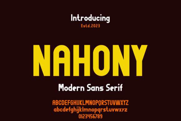 Nahony Font for Professional Branding