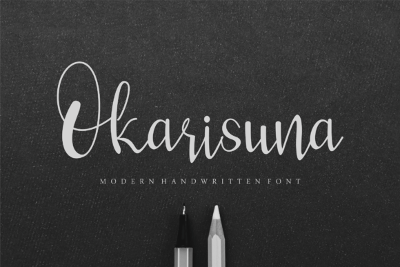 Okarisuna: A Modern Script Font for Digital Creativity