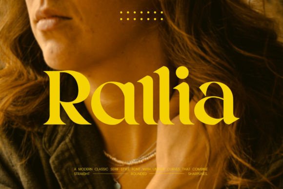 Rallia: A Modern Serif Font for Professional Branding