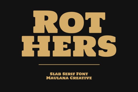 Rothers: A Bold Slab Serif for Modern Web Design