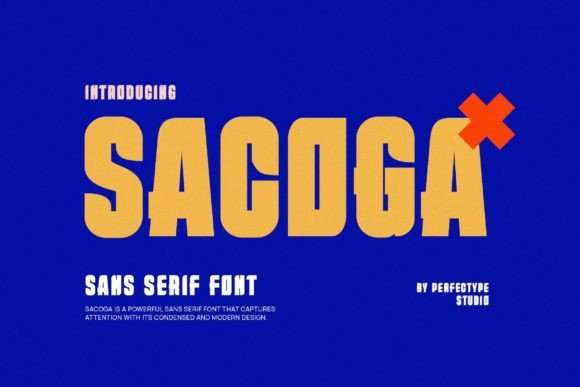 Sacoga: A Modern Sans Serif for Handmade Creations