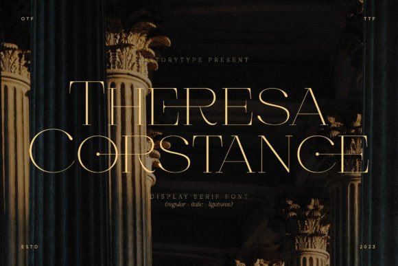 Theresa Corstance: A Modern Serif Font with Classic Elegance