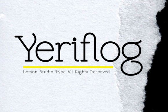 Yeriflog: A Modern Slab Serif Font for Editorial Design